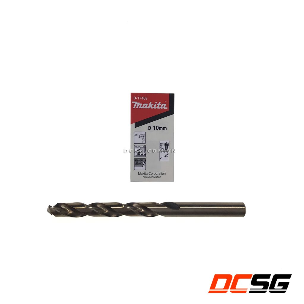 Mũi khoan inox hss-co 5% 10x133mm makita d-17463 | tadachi