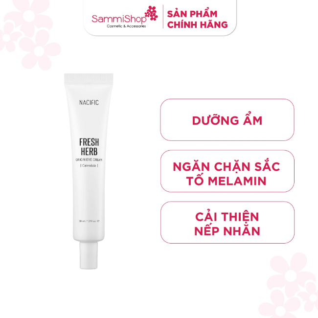 Kem dưỡng giảm thâm bọng mắt Nacific Fresh Herb Origin Eye Cream Calendula 30ml