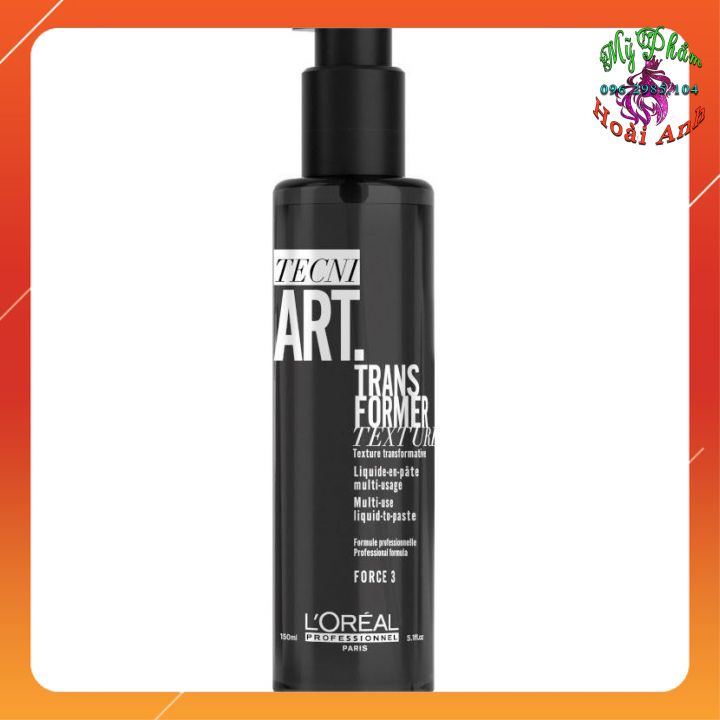 Gel tạo kiểu tóc xoăn chuyển lỏng sang sáp l'oreal tecni art 3 transformer texture 150ml