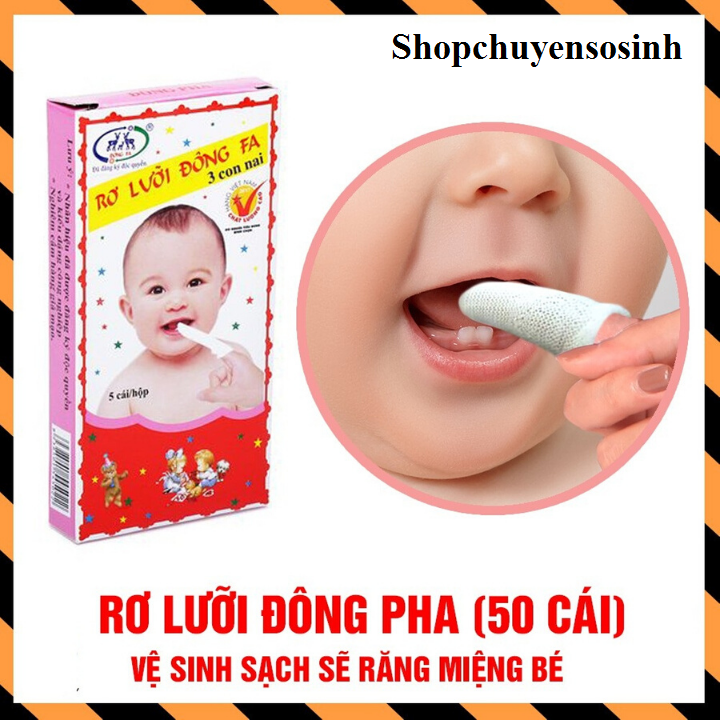 50 chiếc rơ lưỡi cho trẻ sơ sinh Đông Fa