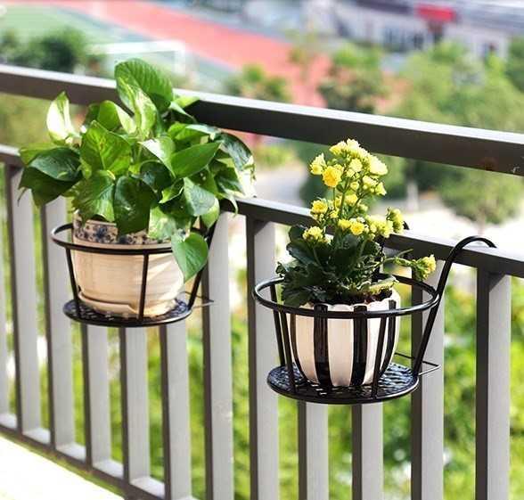 [HCM]Giỏ hoa treo ban công, Chậu hoa cây cảnh Có Móc Treo khung thép chắc chắn sơn tĩnh điện