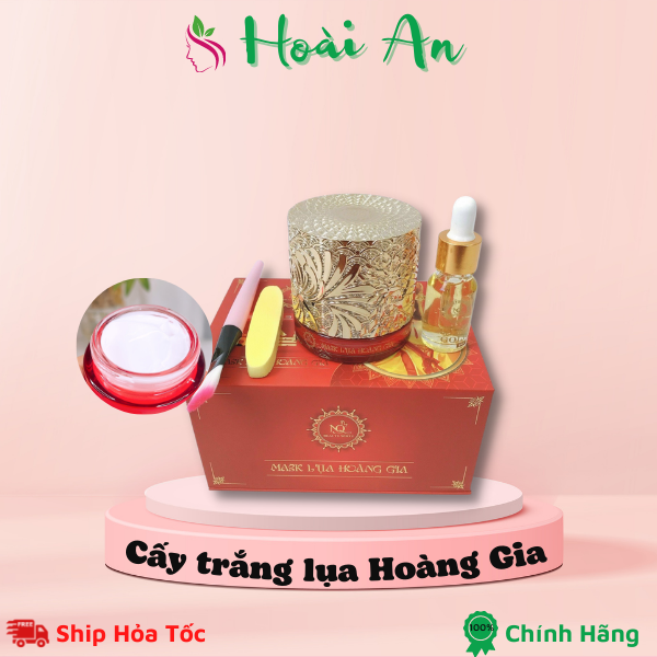 Bộ Cấy trắng lụa Hoàng Gia | Cấy trắng da mặt