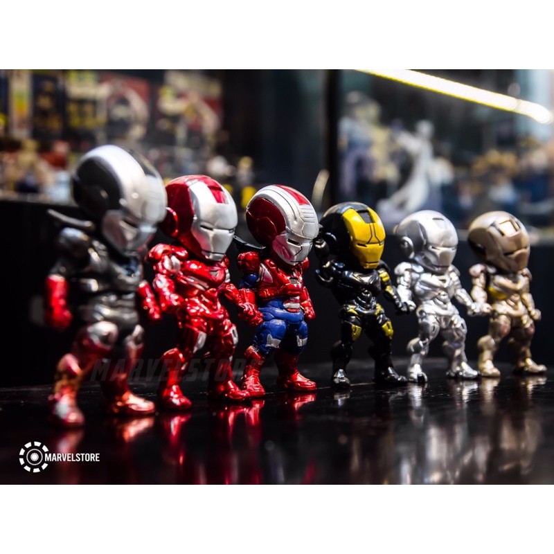 Mô hình set Iron man 6 giáp người sắt Marvel
