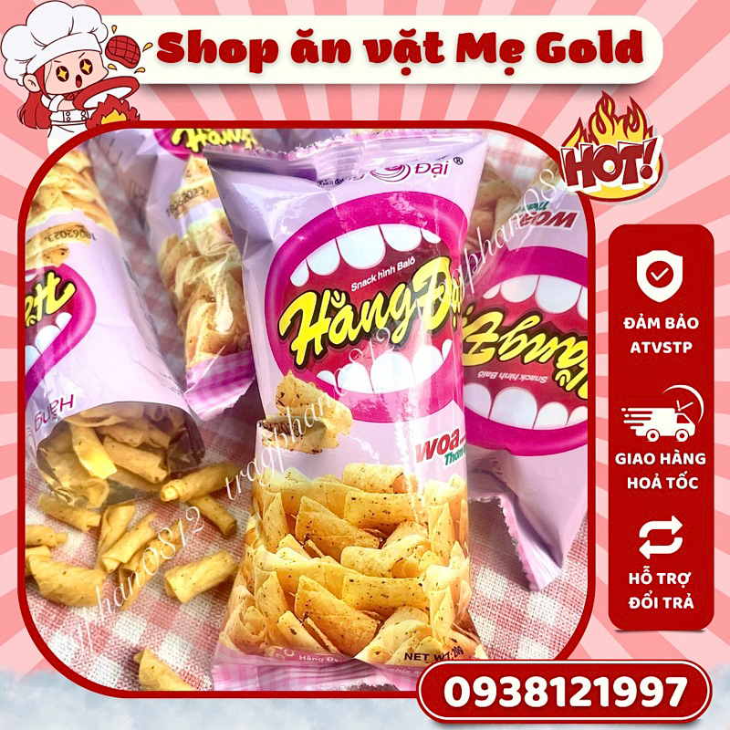 Snack hình ba lô Hằng Đại, bim balô giòn giòn