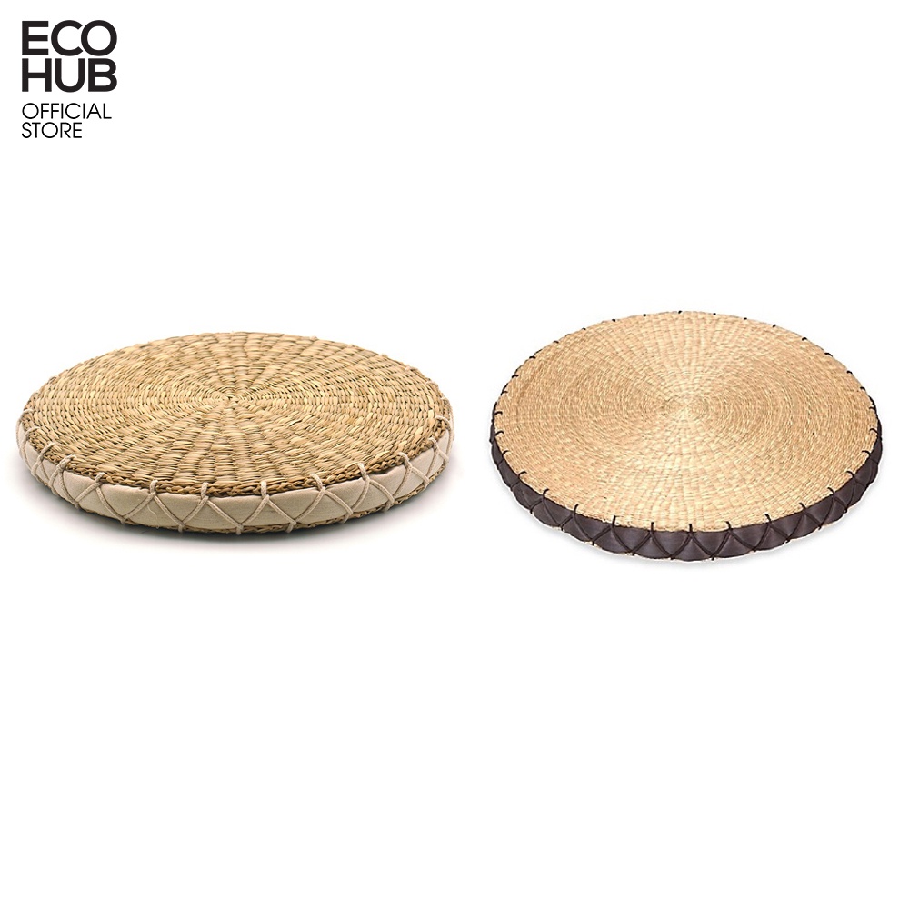 Đệm cói ngồi bệt ECOHUB cao cấp/đàn hồi - Đệm cói lót ghế siêu êm dùng cho nhà hàng, quán cafe phòng khách, đệm ngồi thiền.