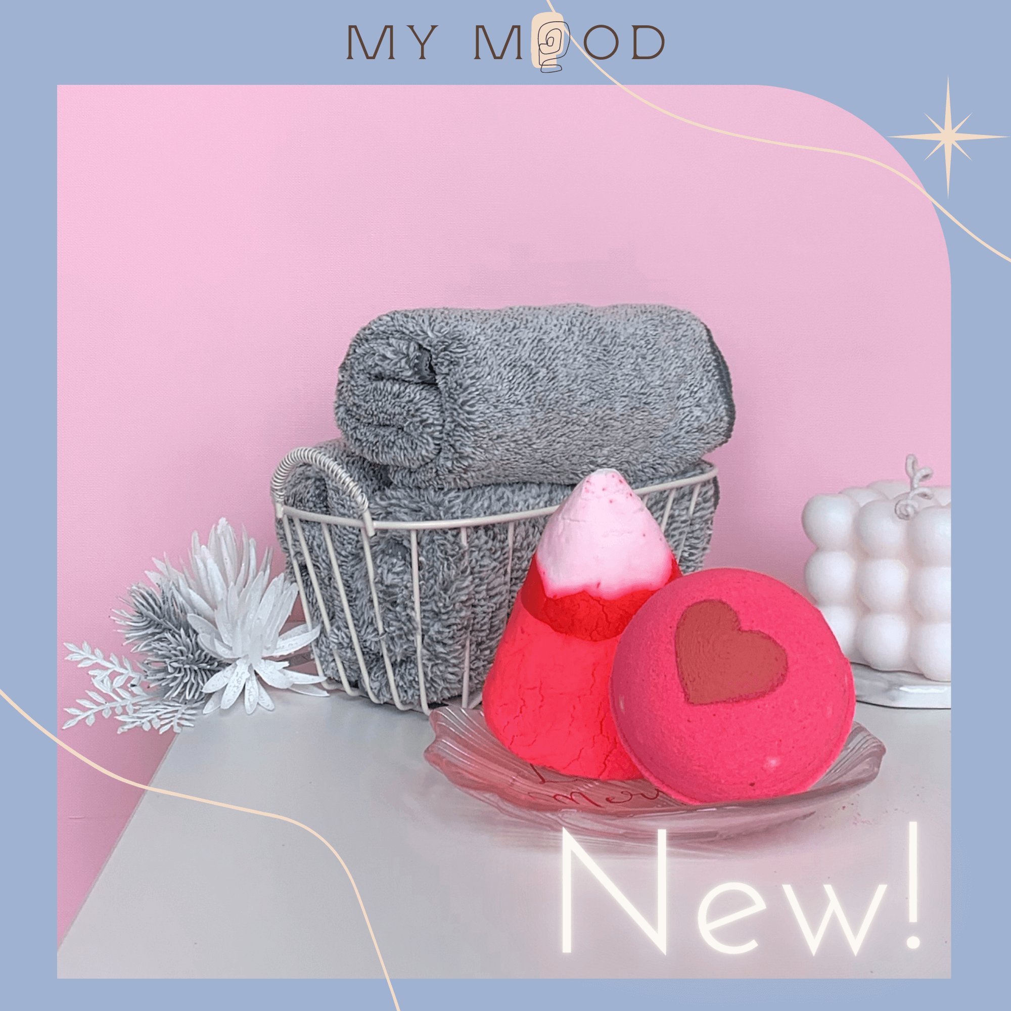 Set bom tắm và bánh tạo bọt cute n sexy | my mood cute n sexy set | bathbomb | bath bomb