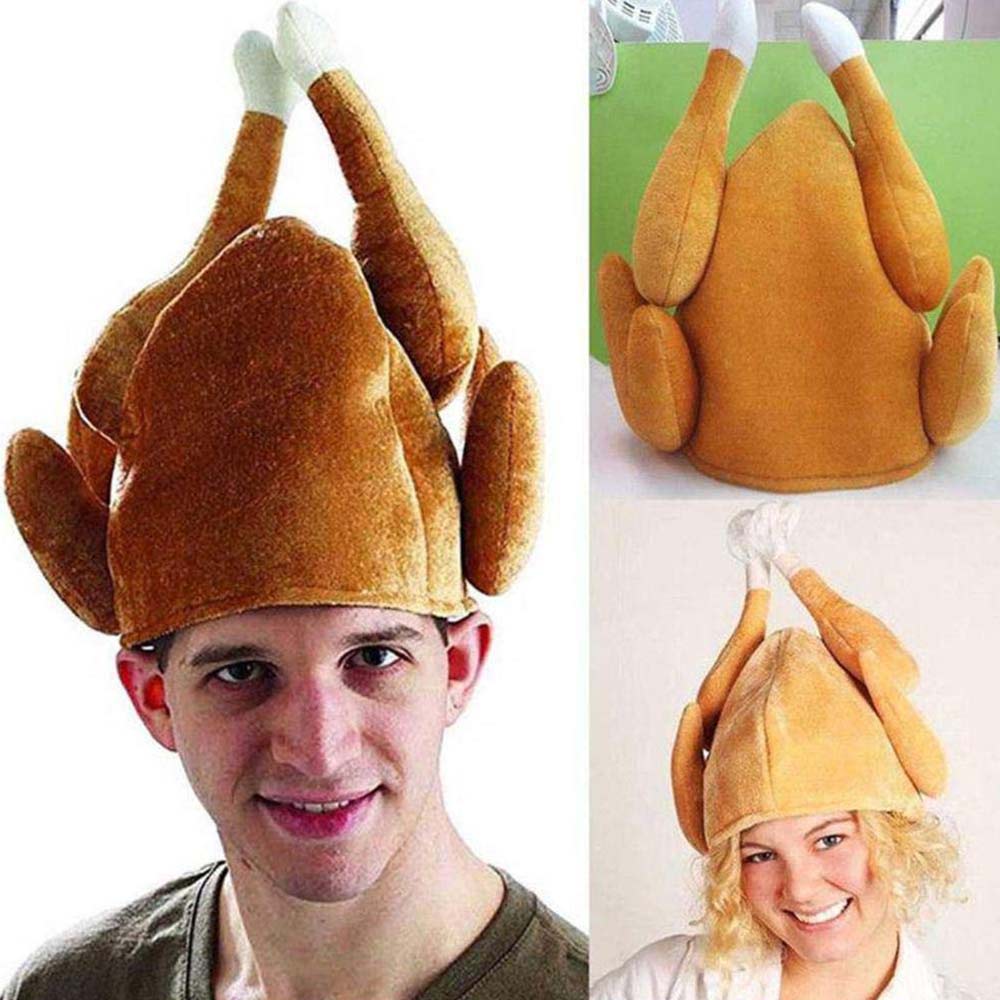 Lễ tạ ơn thổ nhĩ kỳ mũ carnival mũ đùi gà hoạt hình thổ nhĩ kỳ mũ tạo kiểu 30cm