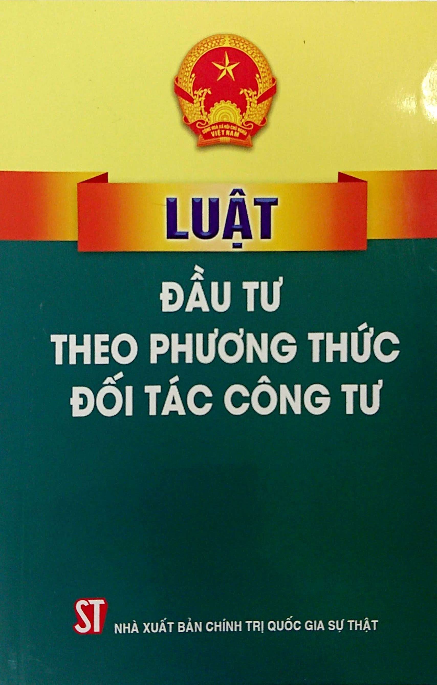 Luật đầu tư theo phương thức đối tác công tư
