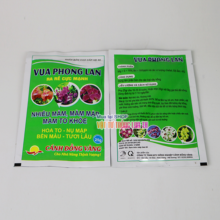 Phân bón Vua Phong Lan kích ra rễ cực mạnh - Gói 25g