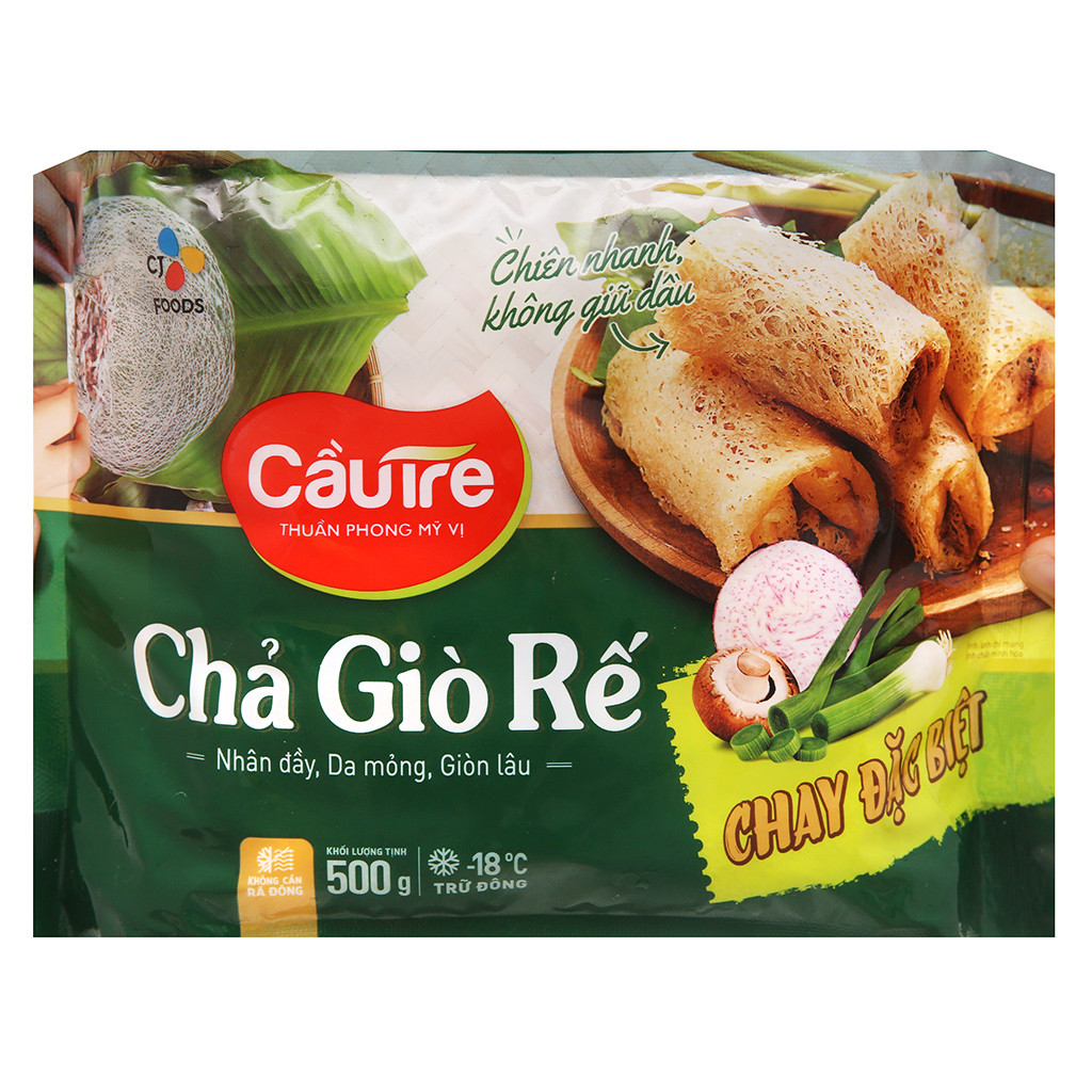 [Chỉ Giao HCM] - Chả Giò Rế Chay đặc biệt Cầu Tre - Gói 500G