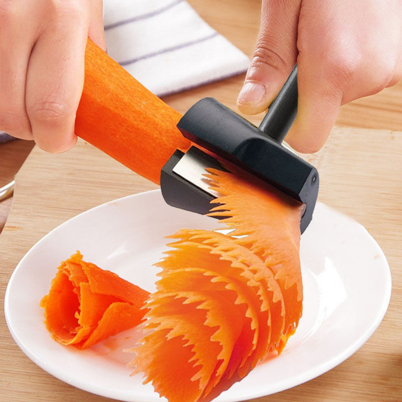 Dụng Cụ Tỉa Hoa Quả, Tỉa Cà Rốt, Dụng Cụ Cắt Rau Củ Quả Hình Xoắn Ốc Tiện Lợi-Dụng Cụ Xoáy Tỉa Hoa Cà Rốt Cầm Tay