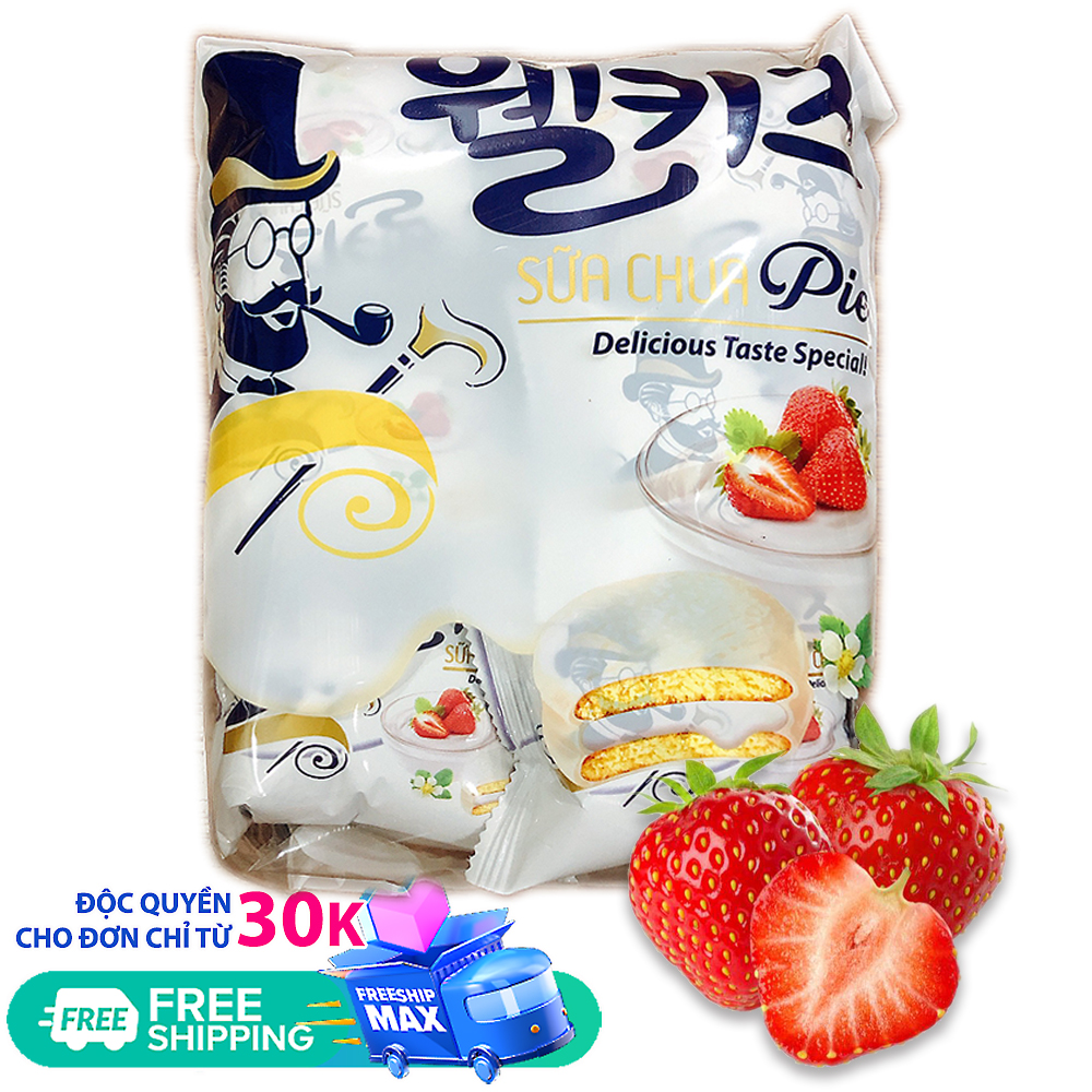 [HCM][ ĐỪNG BỎ LỠ ] 01 Bịch x 12 thanh (220gr) Bánh bông lan Dâu cuộn phủ sữa chua (Date: 12 tháng) Healthy Food House