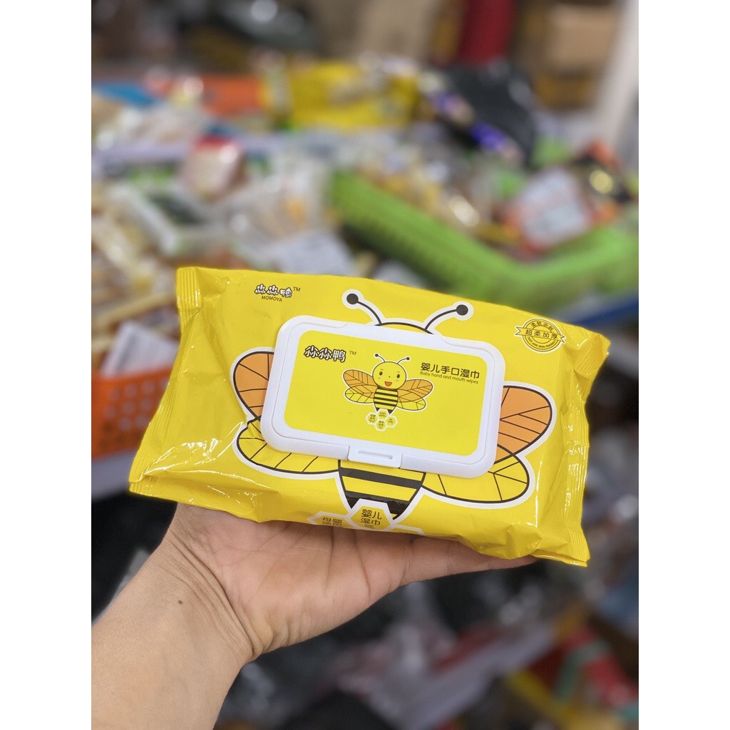 Khăn Giấy Ướt Vịt Vàng Lau Đa Năng Tiện Lợi 10k/ 1 gói (80 miếng)