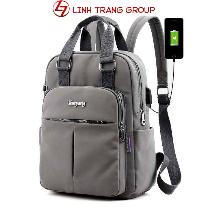 Balo thời trang Yunyang đựng mỹ phẩm chống sốc tích hợp cổng sạc - Oz43