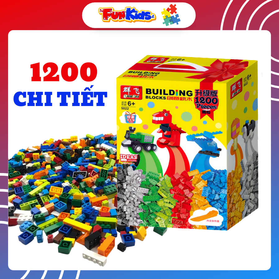 ĐỒ chơi trẻ em xếp hình lego 1200 chi tiết cao cấp cho bé trai và gái 1200 chi tiết giúp bé phát triển trí tuệ thông minh toàn diện