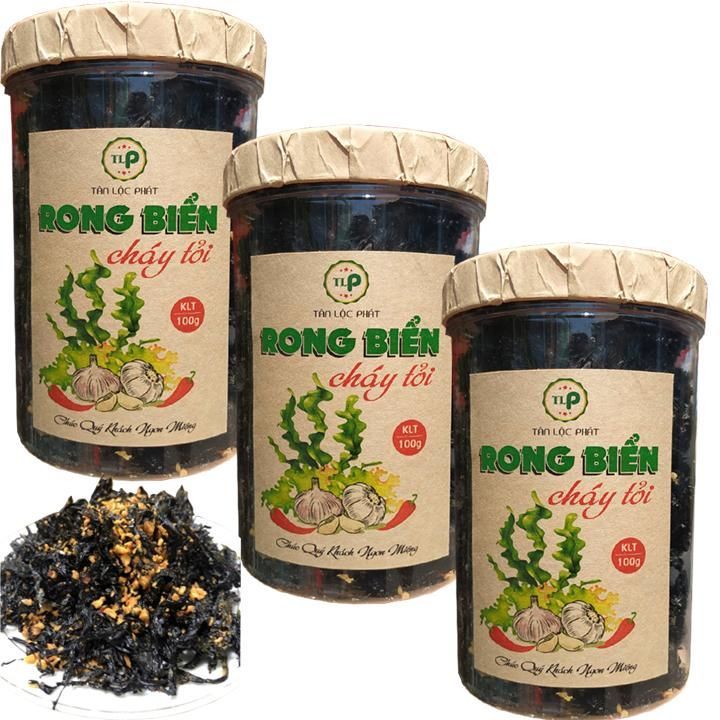 [TÙY CHỌN] COMBO RONG BIỂN SẤY TỎI ỚT CHẤT LƯỢNG MỖI HŨ 100G GIÒN THƠM