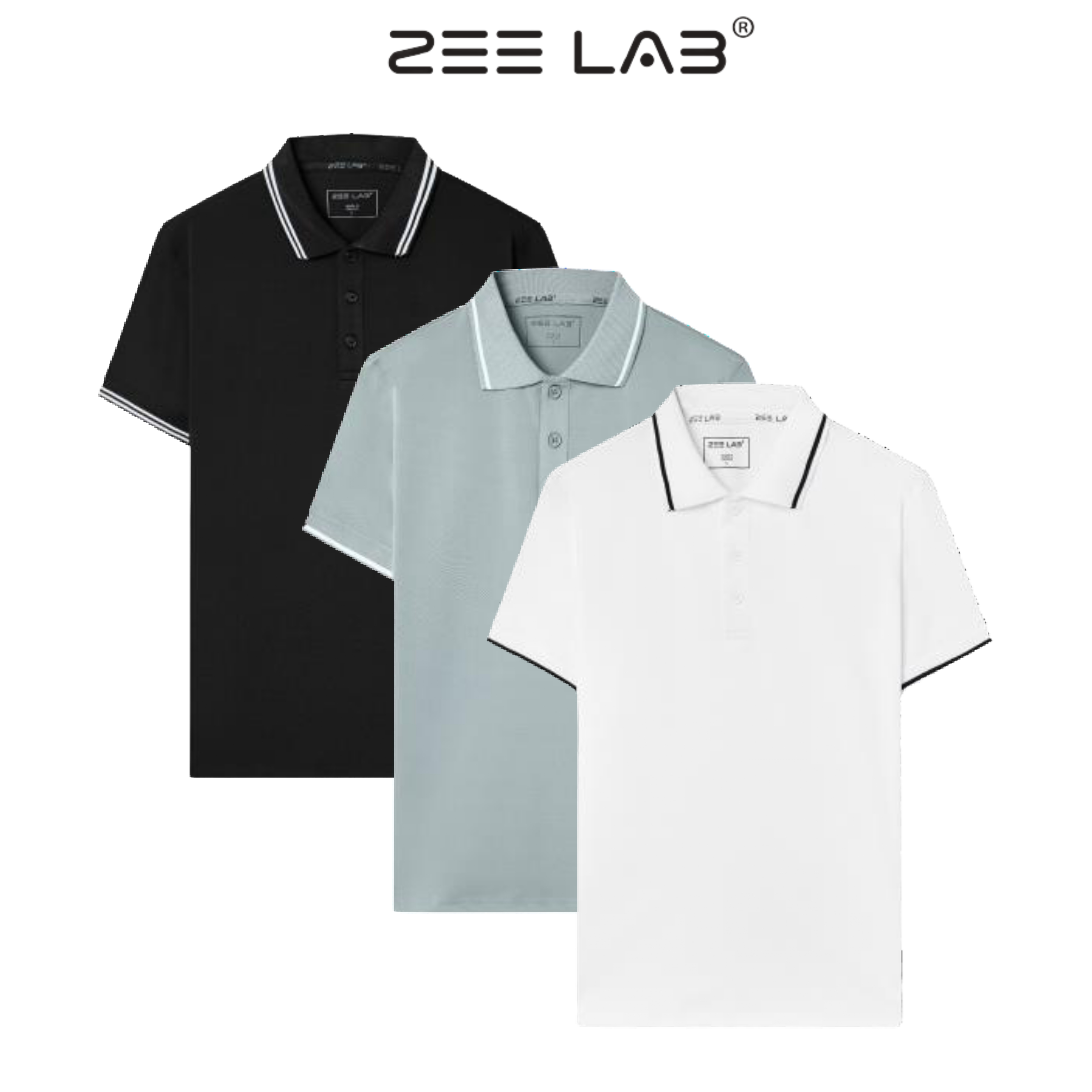 ZEELAB - Áo POLO Nam, Áo Thun Có Cổ viền cổ, vải cá sấu cao cấp thời trang lịch lãm, trẻ trung, năng động bacsic - ZL05