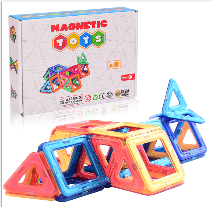 Xếp hình lắp ghép nam châm 40 chi tiết, size trung. MAGNETIC; Bộ đồ chơi ráp láp nam châm, Đồ chơi ghép hình siêu đẹp cho bé