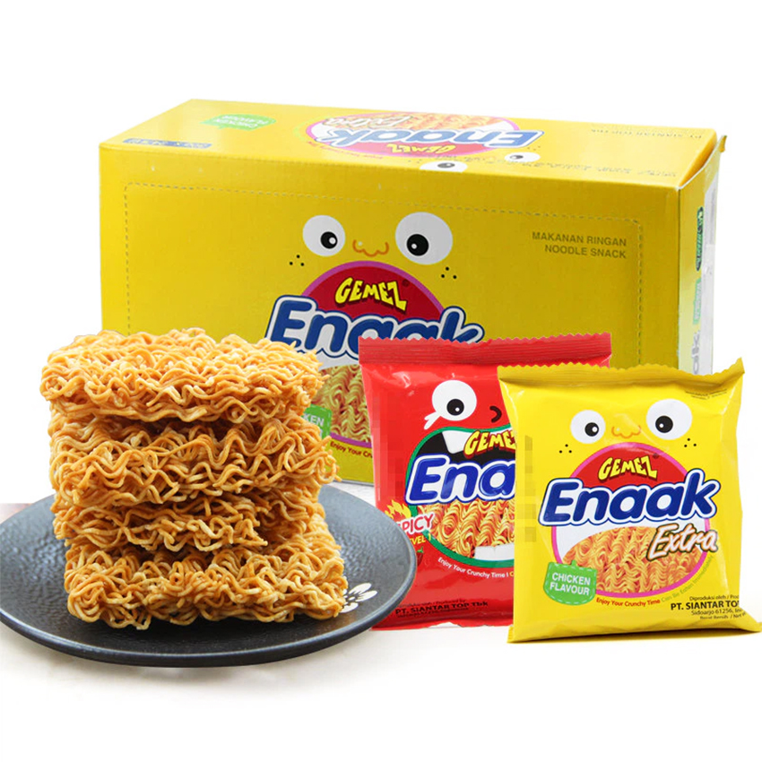 Hộp 24 gói snack mì tôm enaak trẻ em vị gà truyền thống 30g m04 - beegin food