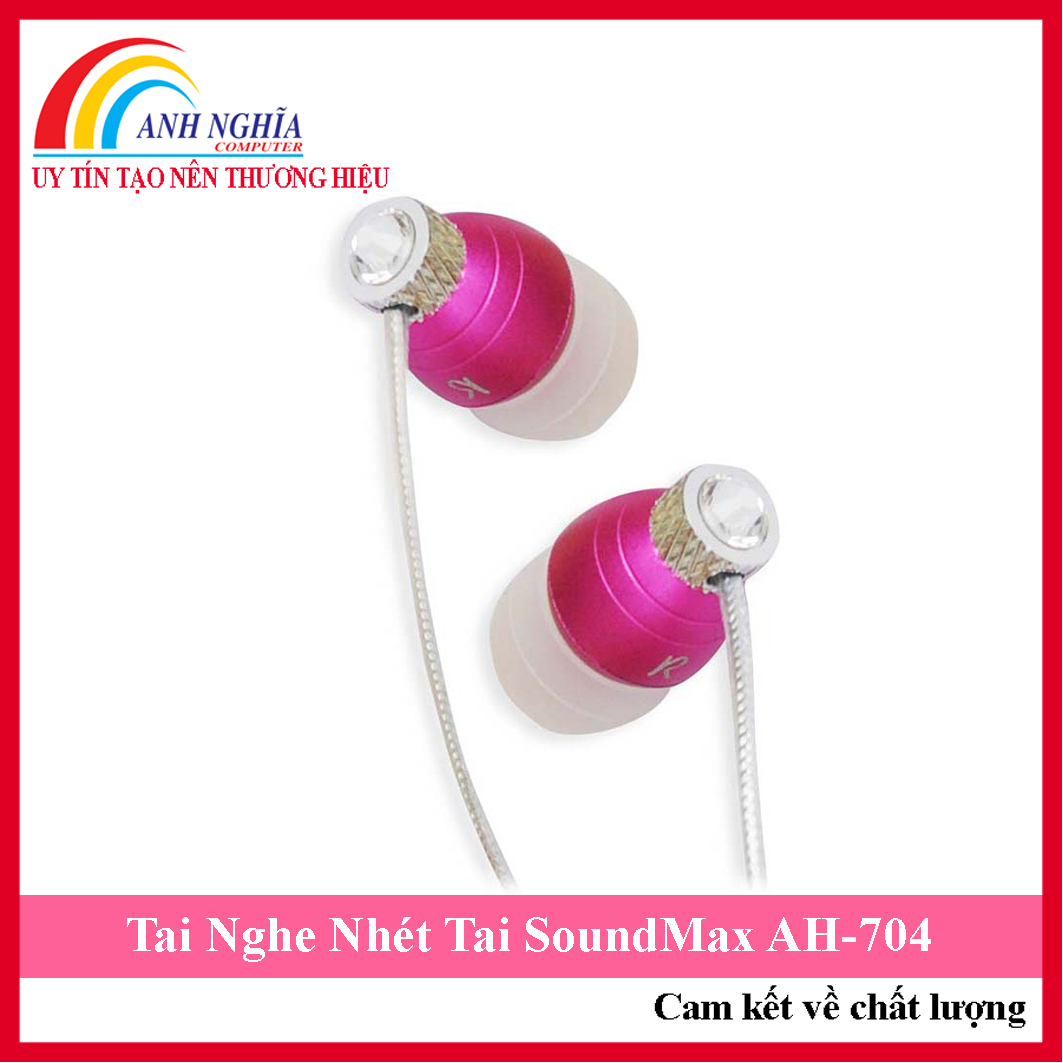 Tai nghe nhét tai soundmax ah-704 - hàng chính hãng