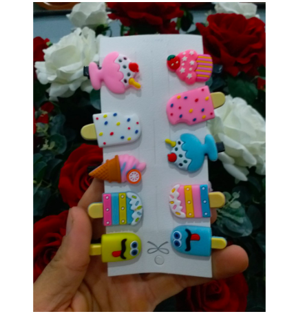 Set 10 kẹp tóc đáng yêu cho bé