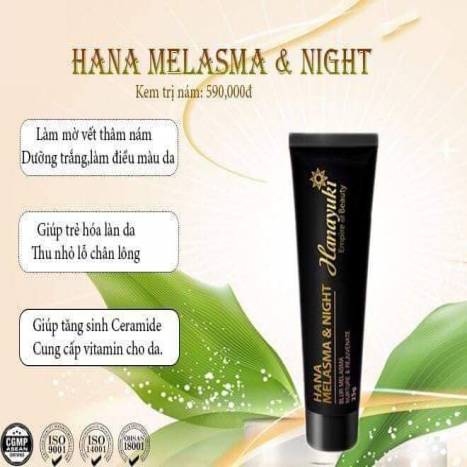 Kem trị nám đêm HANAYUKI  - Date 2023