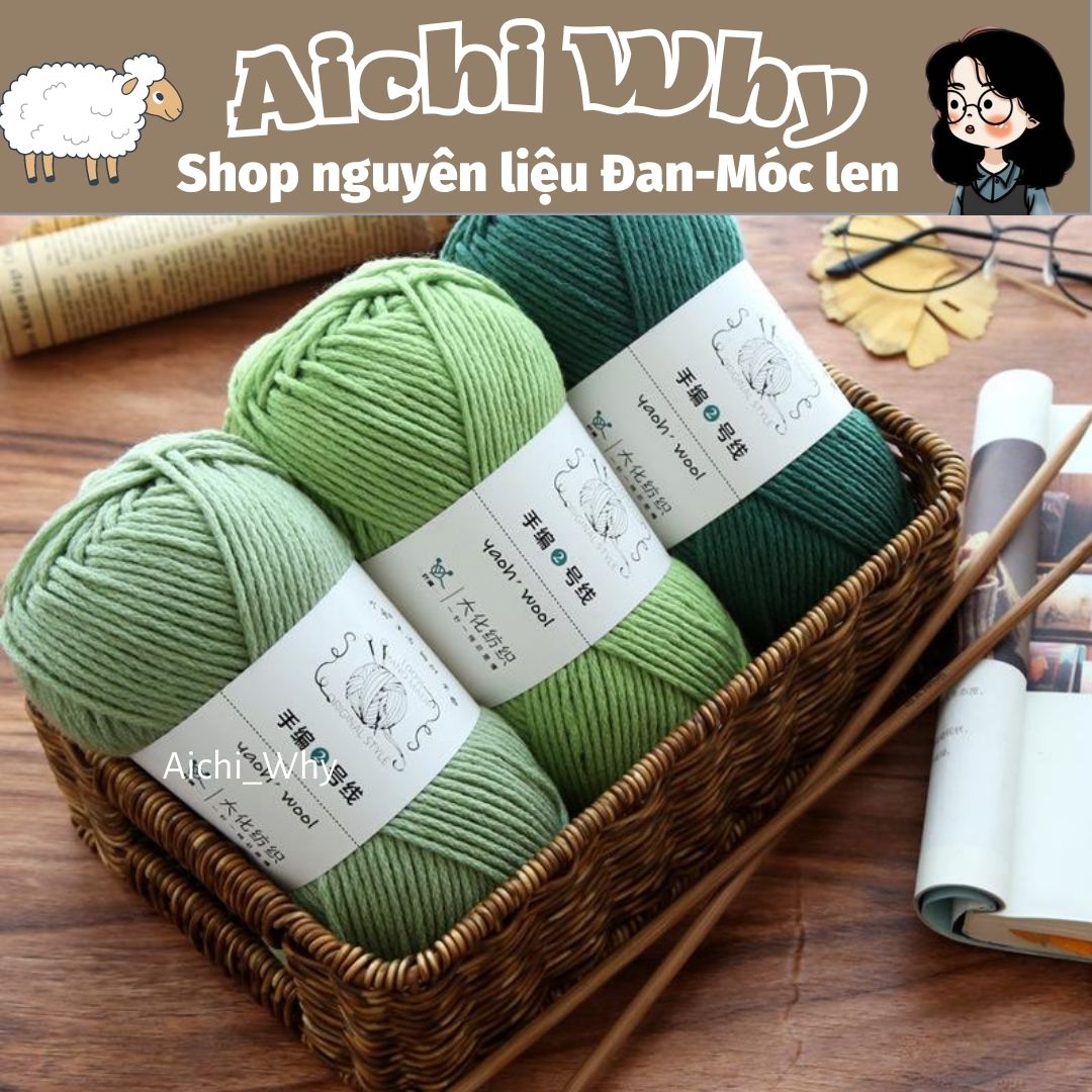 Len Yaoh Wool - 100g ( đan mũ,đan khăn,dan áo)