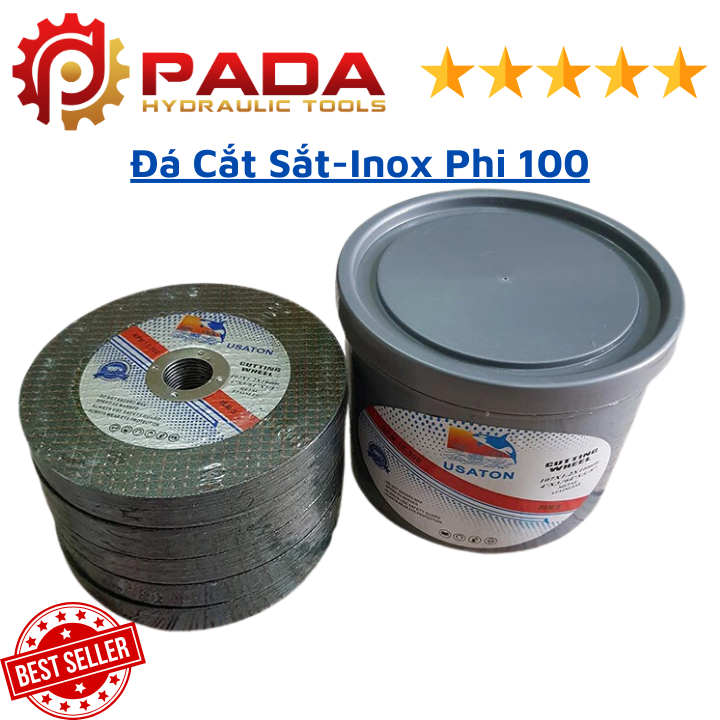 Hộp 50 viên đá cắt sắt-inox phi 100-đá cắt 1 tấc