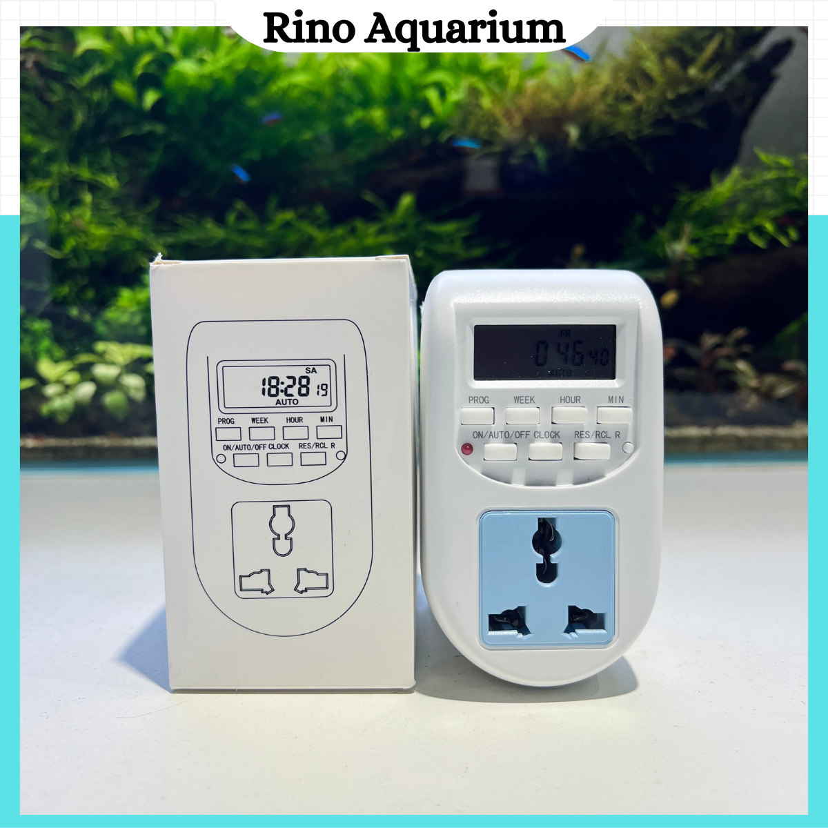 Ổ cắm hẹn giờ điện tử timer al-06 220v | công tắc hẹn giờ | timer hẹn giờ tự động chuyên dùng cho hồ cá thủy sinh