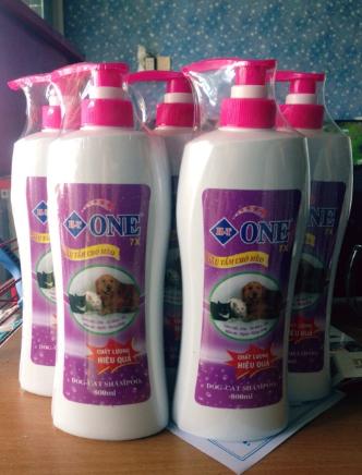Sữa tắm chó mèo thú cưng one siêu trị gẻ, nấm, ve, bọ chét, rụng lôngx12