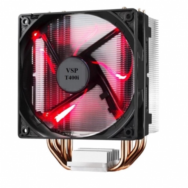 [HCM]Tản nhiệt CPU T400i Fan VSP 12cm Led RGB Dùng Cho Tất Cả Socket Hàng Chính Hãng