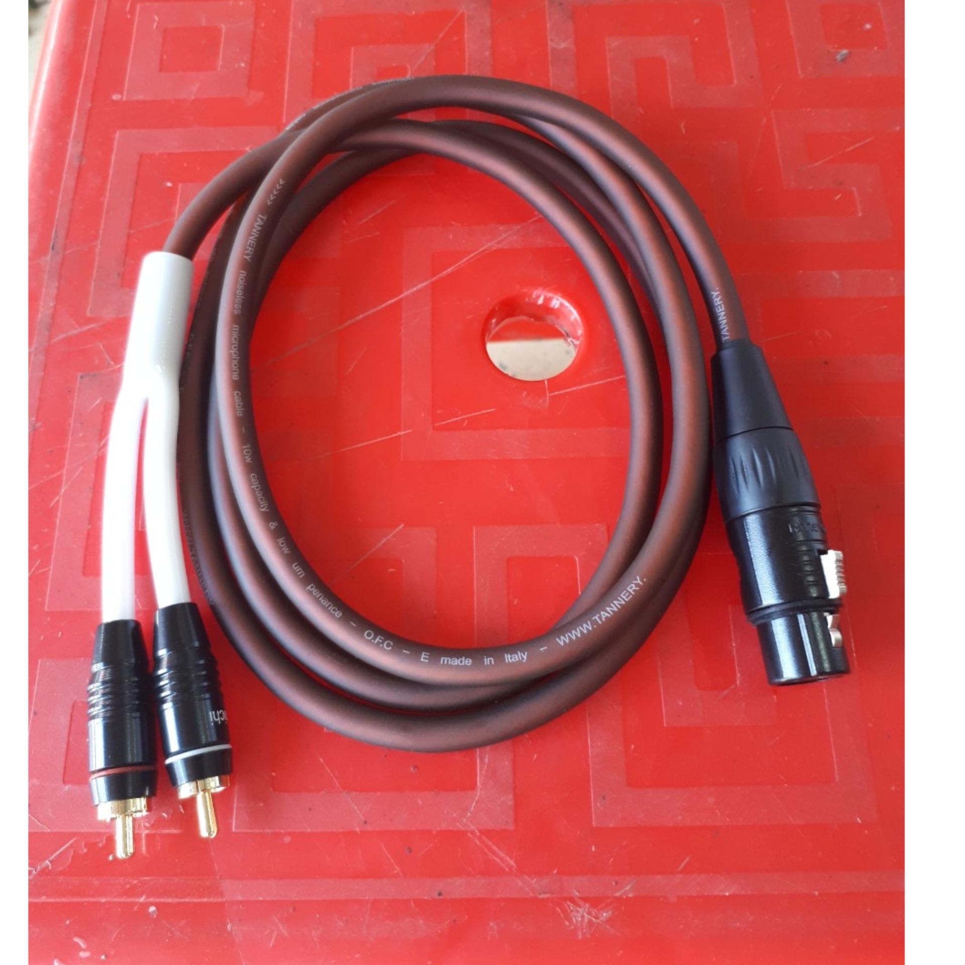 dây 1 canon cái ra 2 RCA (AV ) 1.5m cắm vang xuống sub dây italy