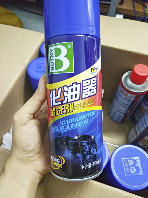 Chai xịt rửa bình xăng con và máy botny 450ml