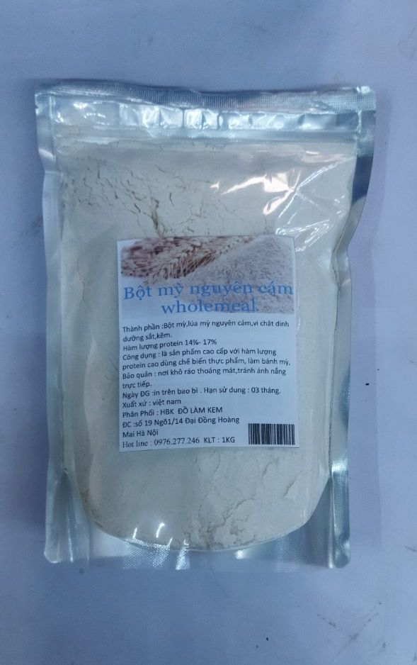 Bột mỳ nguyên cám whole meal túi 1kg