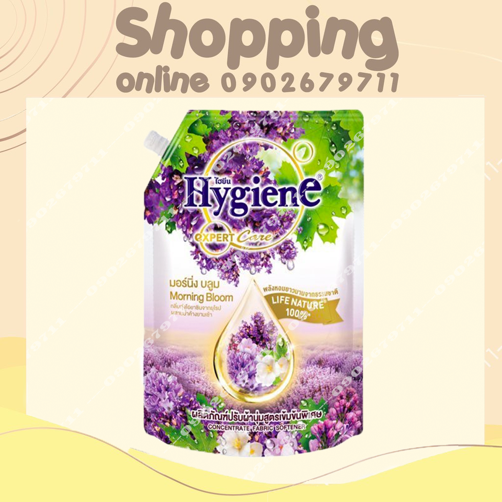 Nước xả vải hygiene tím nước hoa có vòi 1300ml