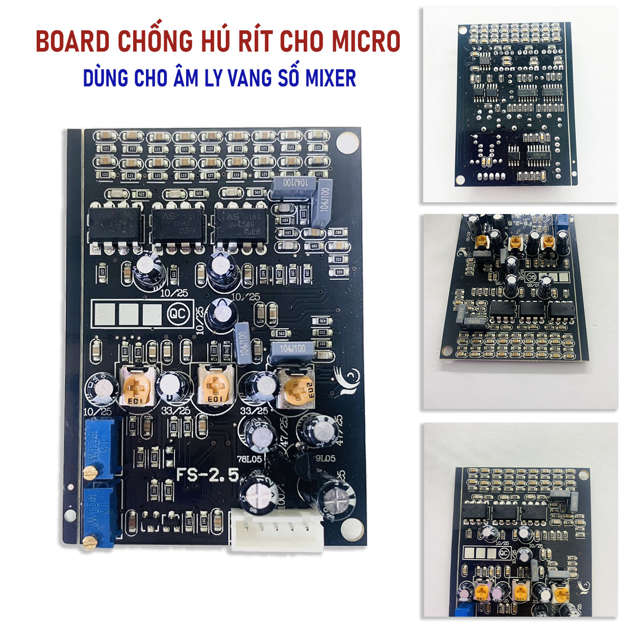Vỉ mạch chống hú cho mic hát dùng cho Âm ly Mixer Vang số - Bo chống hú cho loa