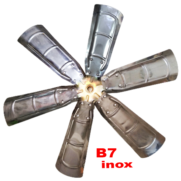 [HCM]Cánh quạt inox 6 lá B7 công nghiệp cao cấp - thông gió quạt lò  hút nhiệt bếp - quạt gió tuộc bin phát điện mini