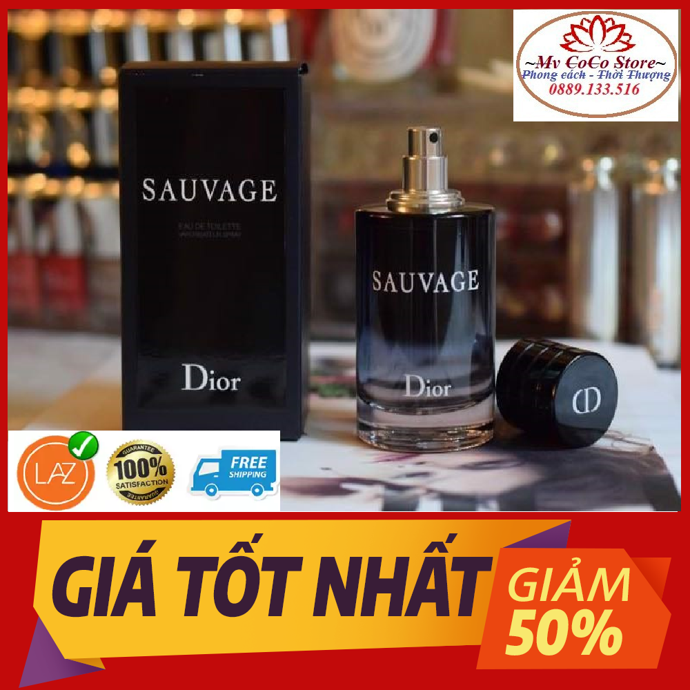 Nước hoa nam Dior Sauvage 100ML chính hãng lưu hương đến 8h