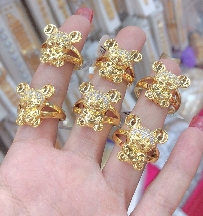 Nhẫn Nữ Chuột Vàng Mạ Vàng 18K  Mẫu 0491904 - Phong thủy, thời trang nhé quý zị- Tubi Cony - trang sức nữ
