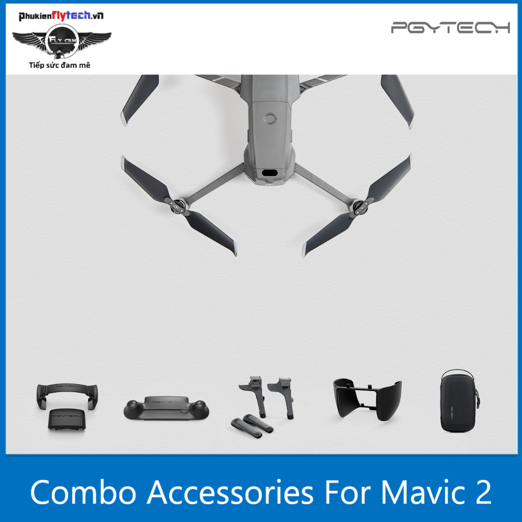 Combo phụ kiện DJI mavic 2 pro zoom – PGYTECH - Combo mavic 2 accessory kit – PGYtech - Hàng chính hãng - Đầy đủ phụ kiên bảo vệ cho chiếc Flycam Mavic 2 - Làm đa dạng phụ kiện cho chiếc máy
