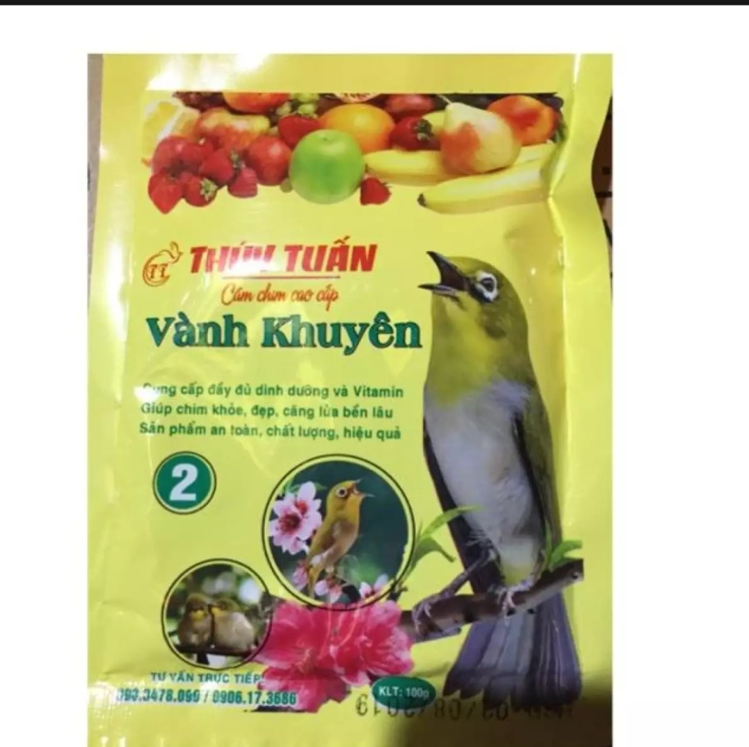 Combo 4 gói cám Thúy Tuấn cho chim Khuyên số 2 (100g)