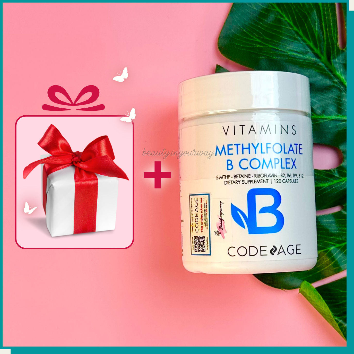Viên Uống Bổ Não, Giảm Stress & Cải Thiện Trí Nhớ, Khó Ngủ, Tiền Đình Codeage Methylfolate B Complex