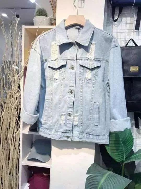 [HCM]ÁO KHOÁC JEAN NAM CHẤT VẢI DENIM MỀM MẠI WASH RÁCH XƯỚC 33 PANIGI_FASHION