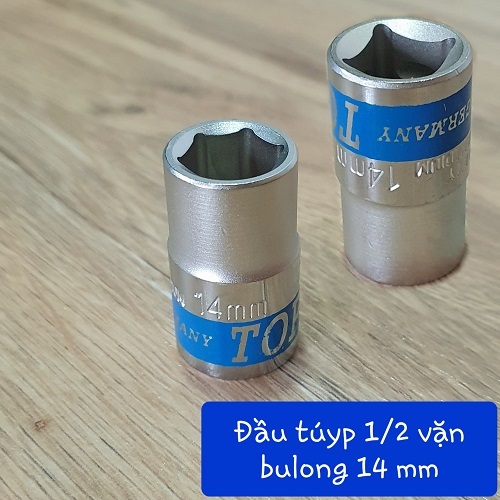 Đầu tuýp 1/2 lục giác dạng đầu chụp size 14mm
