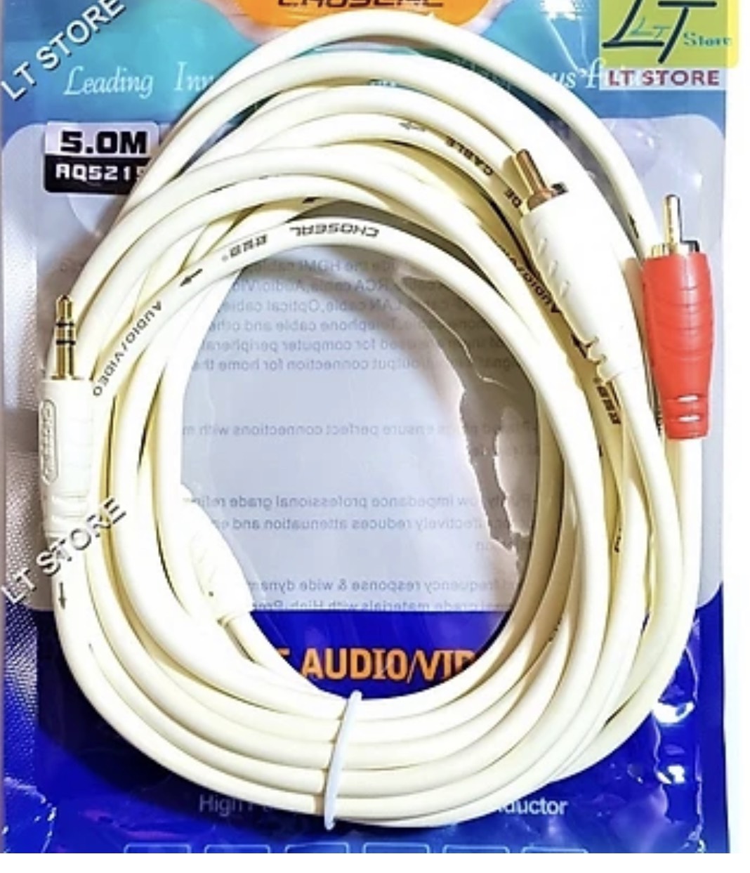 Cáp loa 3.5 sang 2 bông sen Choseal/Fstar 3 m