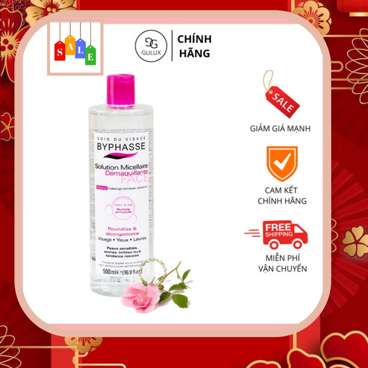 [Nhập RS0822 giảm 30k cho đơn 99k]Tẩy trang Byphasse Solution Micellaire Démaquillante Face