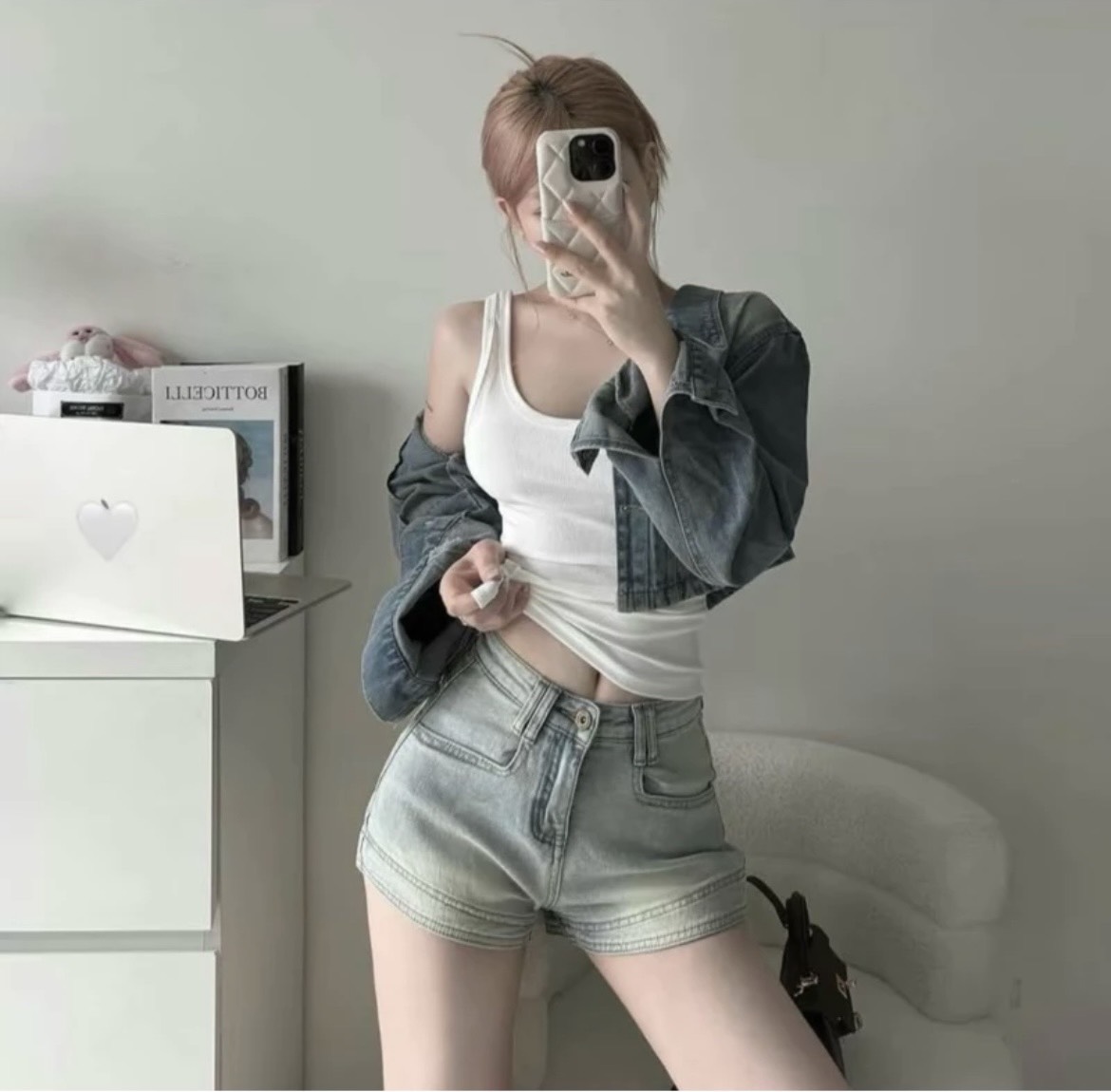 Quần Short Đùi Nữ kiểu dáng Hàn Quốc - Quần Short jean Nữ