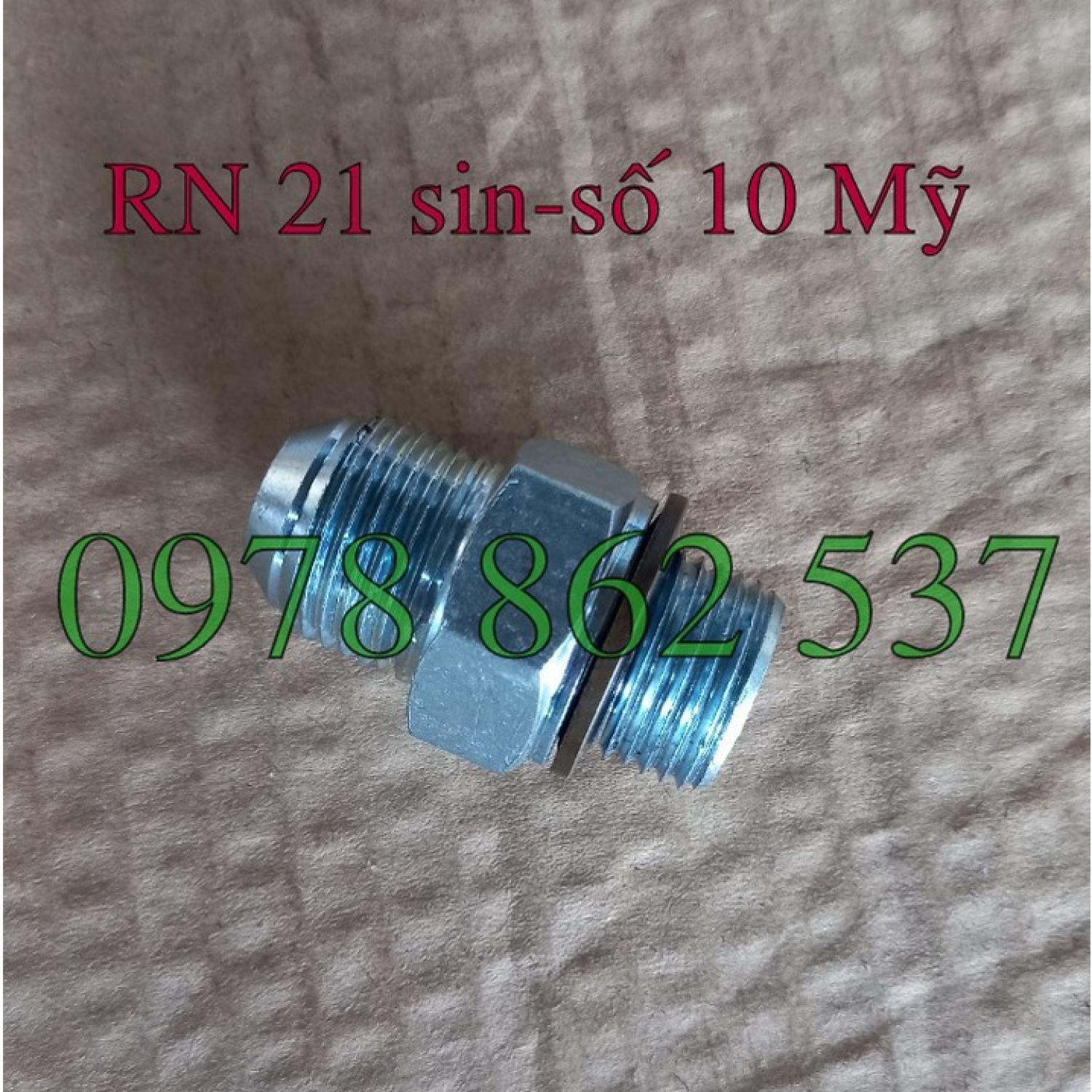 Rắc co thuỷ lực ren 21 g1/2''-số 10 mỹ