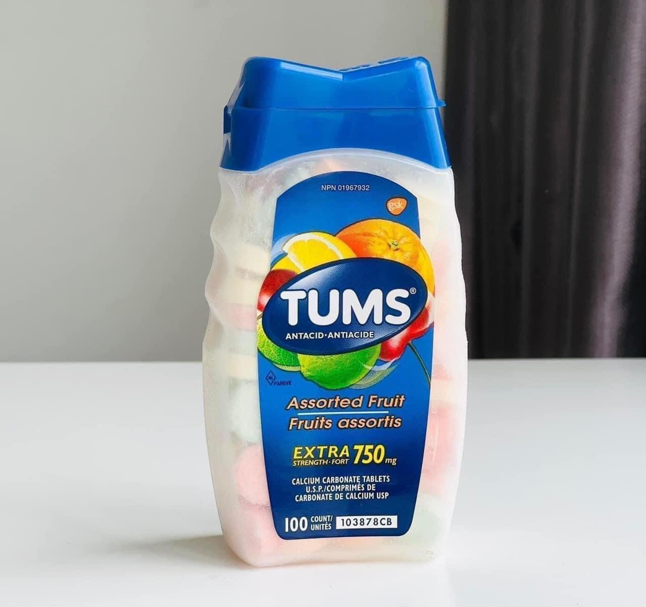 Viên Uống Trị Bao Tử Tums Ultra Strength của Mỹ