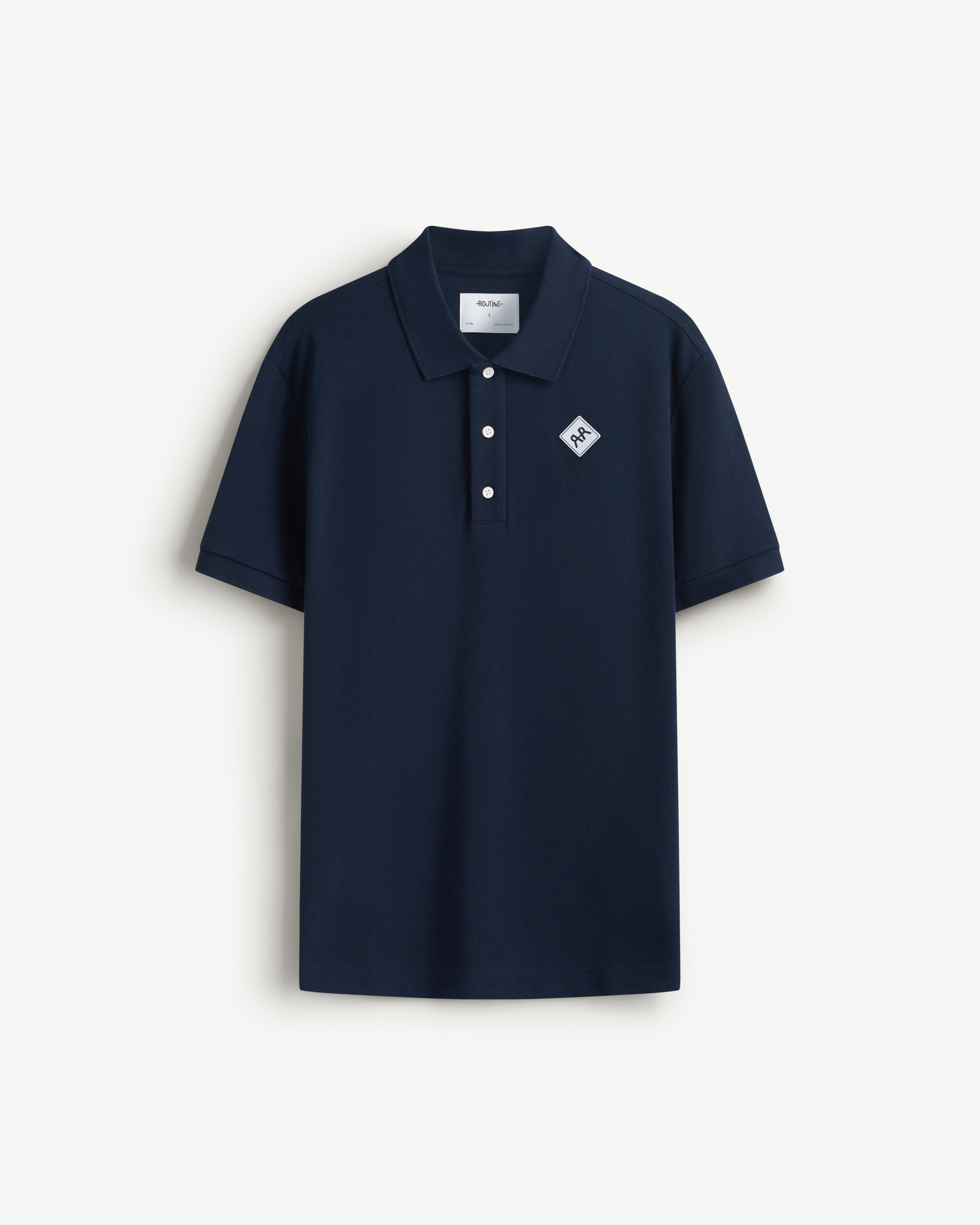 Áo Polo Tay Ngắn Nam Patch Ngực Phối Nút Form Fitted - Routine 10S25POL012